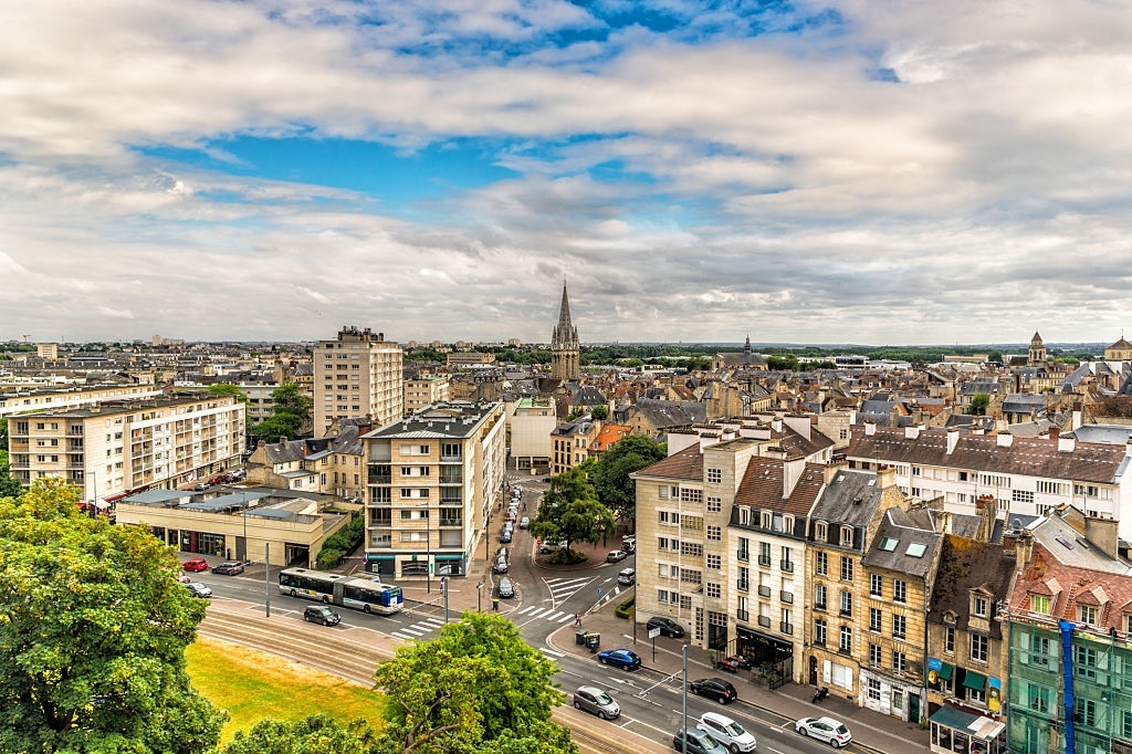 Vue de la ville de Caen